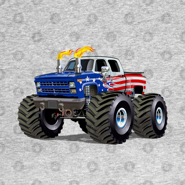 Cartoon monster truck by Mechanik